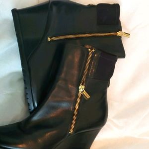 Wedge heel booties